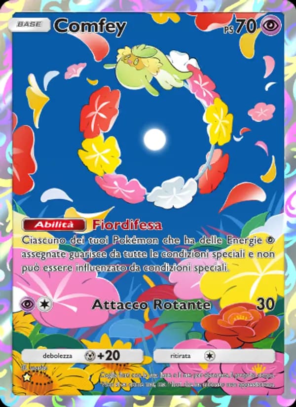 Comfey card in Italian