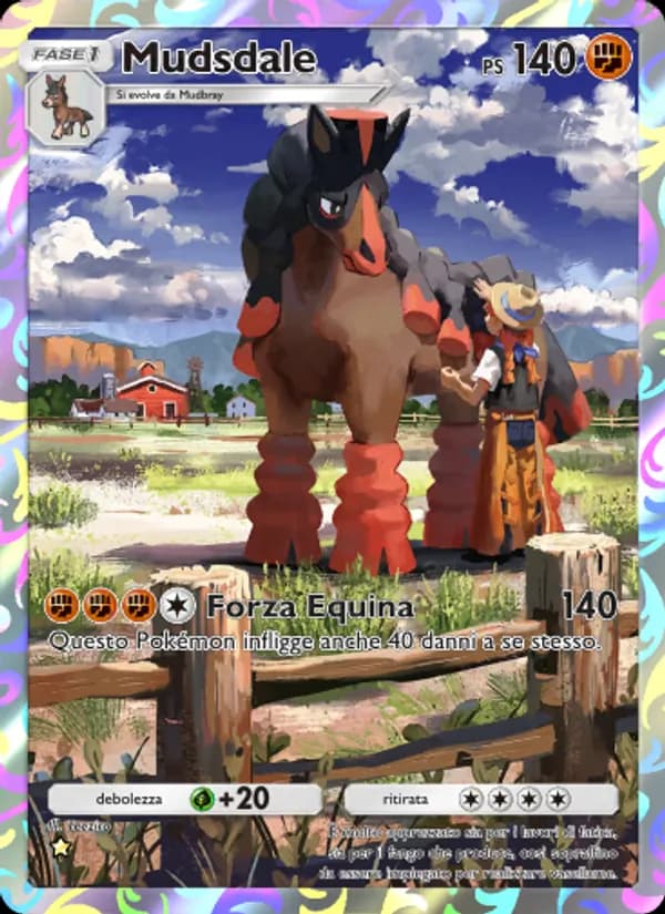 Mudsdale card in Italian