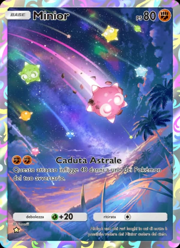 Minior card in Italian