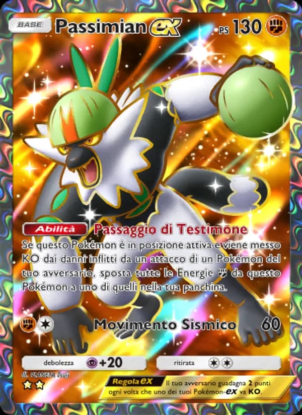Passimian-ex card in Italian