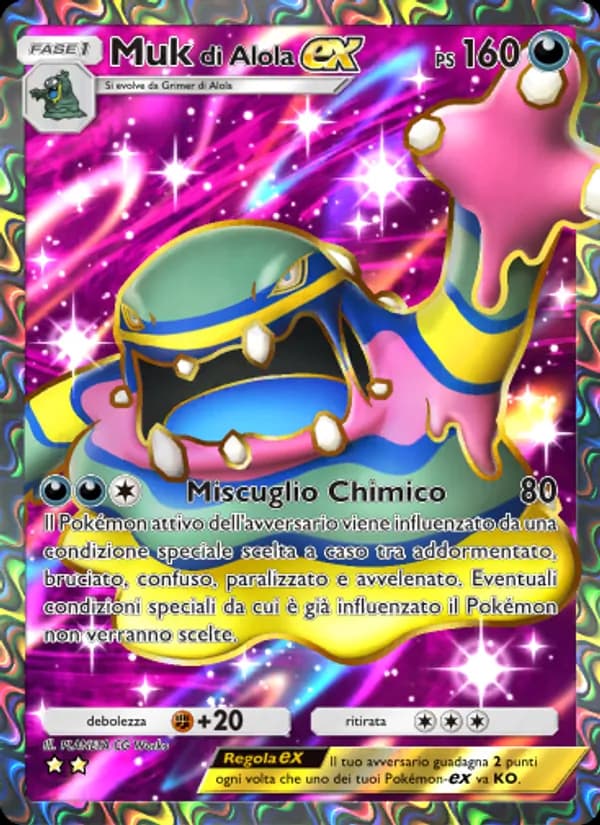 Muk di Alola-ex card in Italian