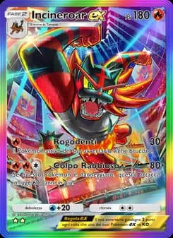 Incineroar-ex card in Italian