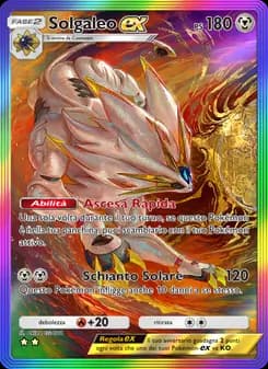 Solgaleo-ex card in Italian