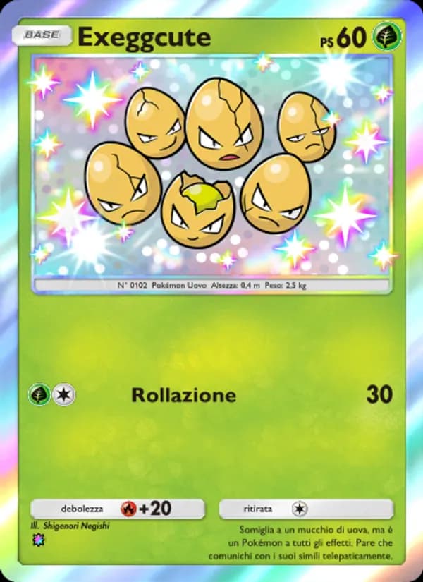 Exeggcute card in Italian