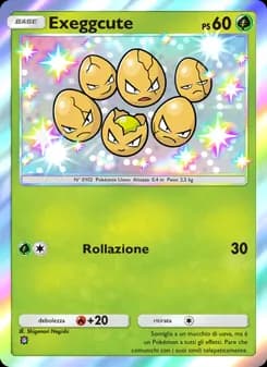 Exeggcute card in Italian