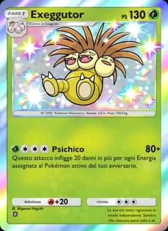 Exeggutor card in Italian