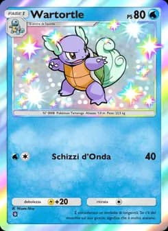 Wartortle card in Italian