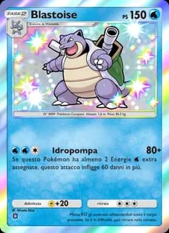 Blastoise card in Italian