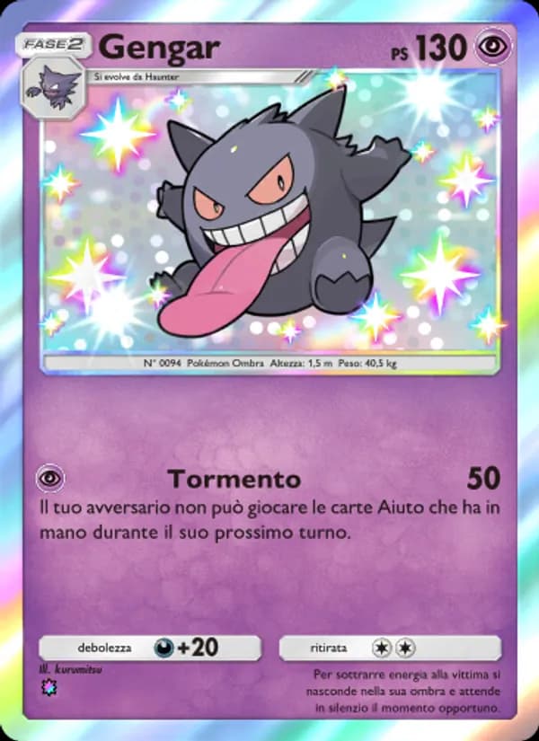 Gengar card in Italian