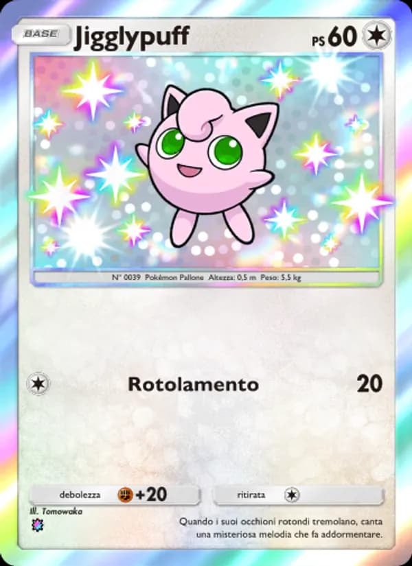 Jigglypuff card in Italian