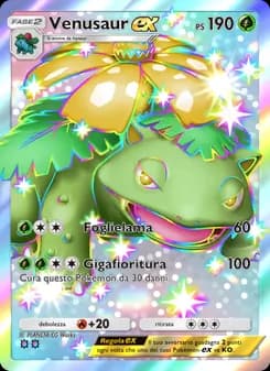 Venusaur-ex card in Italian