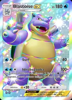 Blastoise-ex card in Italian