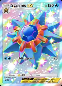 Starmie-ex card in Italian