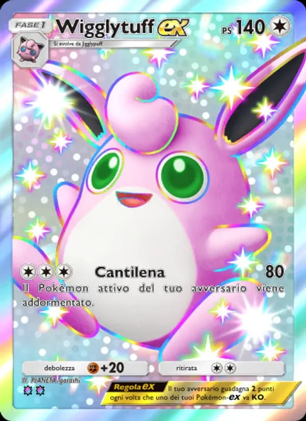 Wigglytuff-ex card in Italian