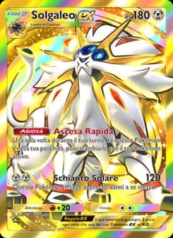 Solgaleo-ex card in Italian