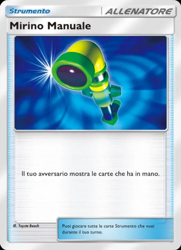 Mirino Manuale card in Italian