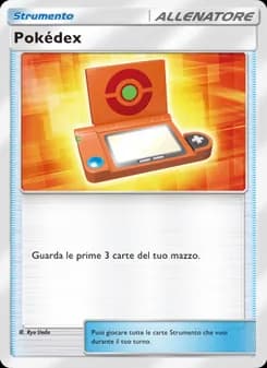 Pokédex card in Italian