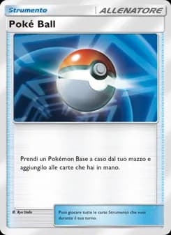Poké Ball card in Italian
