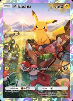 Pikachu card in Italian