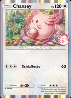 Chansey card in Italian