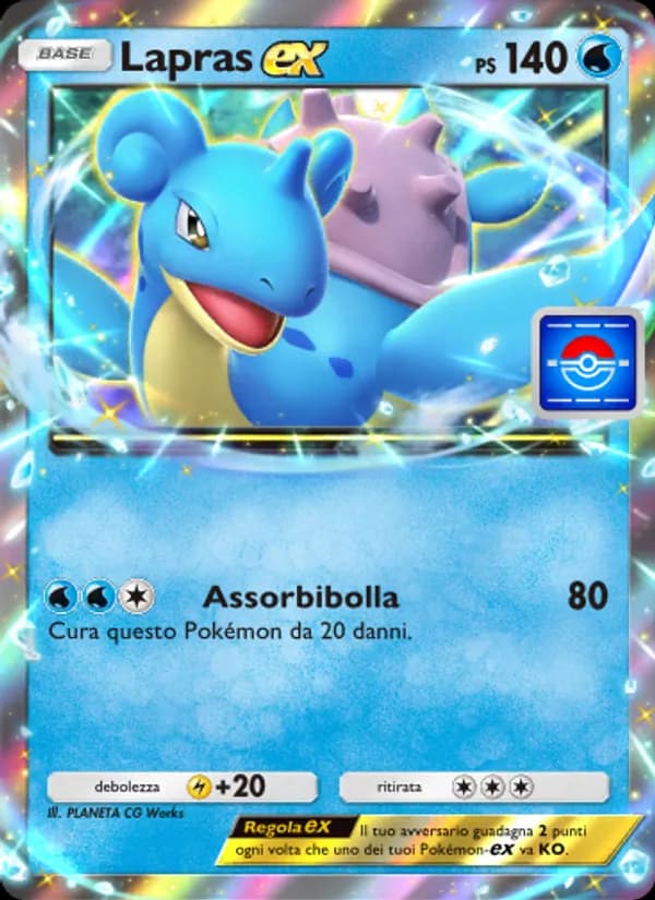 Lapras-ex card in Italian