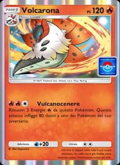 Volcarona card in Italian