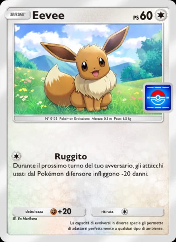 Eevee card in Italian