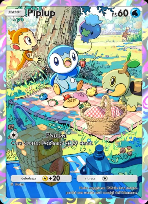 Piplup card in Italian