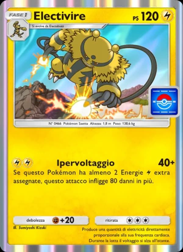 Electivire card in Italian