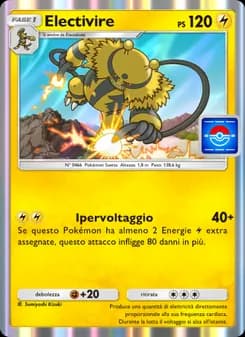 Electivire card in Italian