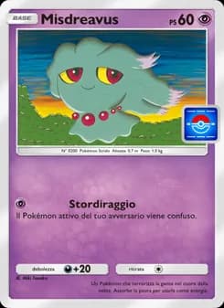 Misdreavus card in Italian
