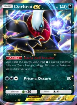 Darkrai-ex card in Italian
