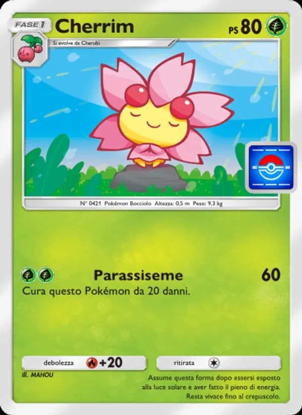 Cherrim card in Italian