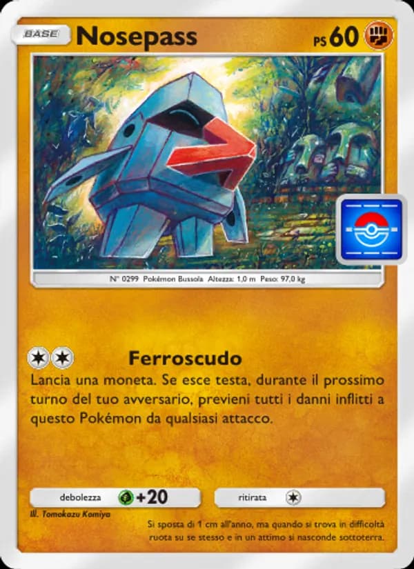 Nosepass card in Italian