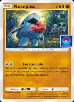 Nosepass card in Italian