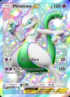 Mewtwo-ex card in Italian