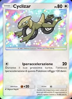 Cyclizar card in Italian