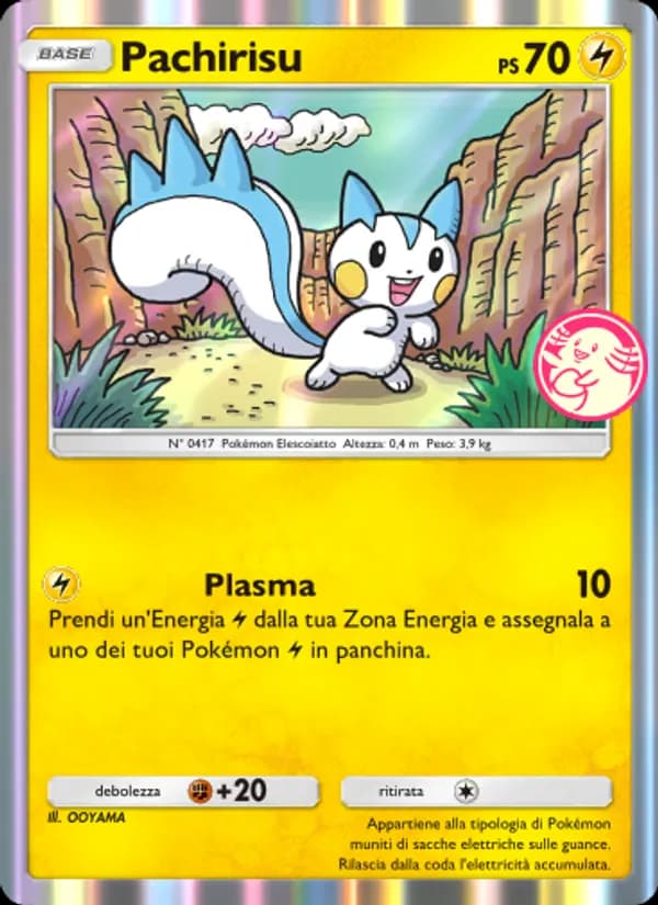 Pachirisu card in Italian