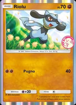 Riolu card in Italian