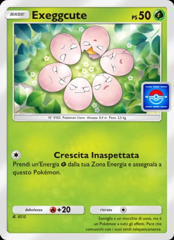 Exeggcute card in Italian