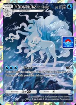 Ninetales di Alola card in Italian