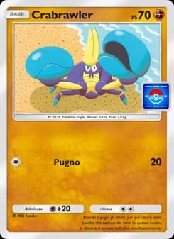 Crabrawler card in Italian