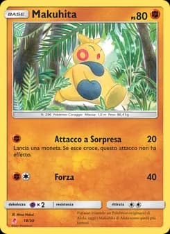 Makuhita card in Italian