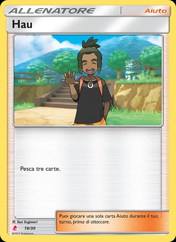 Hau card in Italian