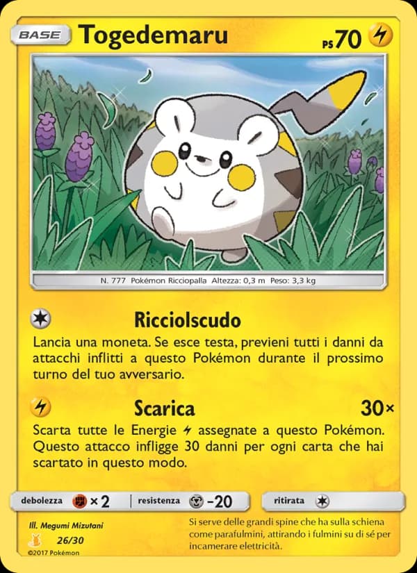 Togedemaru card in Italian