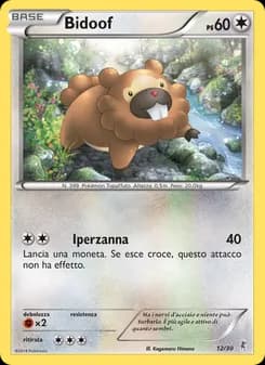 Bidoof card in Italian