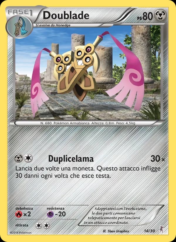 Doublade card in Italian