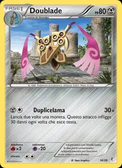 Doublade card in Italian