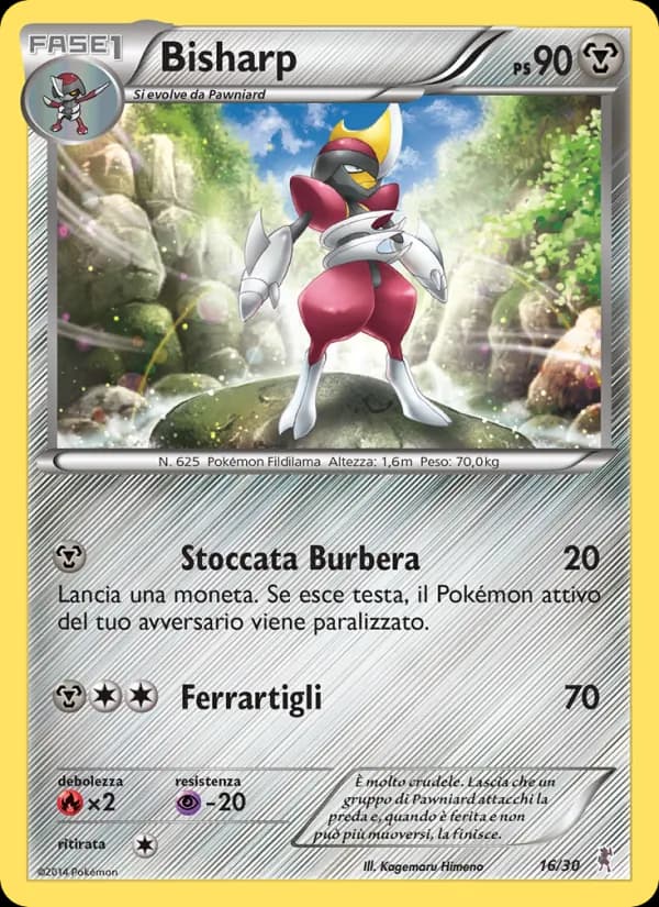 Bisharp card in Italian