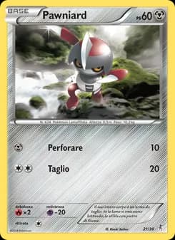 Pawniard card in Italian